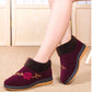 Women's Winter Plus Velvet Padded Cotton Shoes Non-slip  Short-tube Mother's Cotton Boots