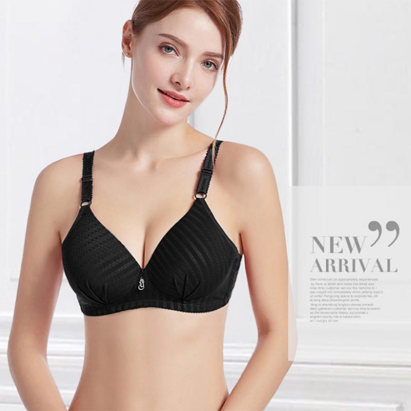 Large Size Thin Bra Without Steel Ring Gather Sexy Bra Women's Underwear