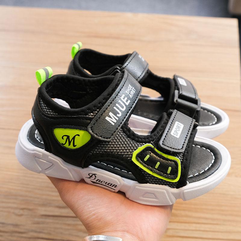 Boys  Girls Sandals Summer Korean Kids Non-slip Soft-soled Breathable Beach Shoes Large Children's Shoes