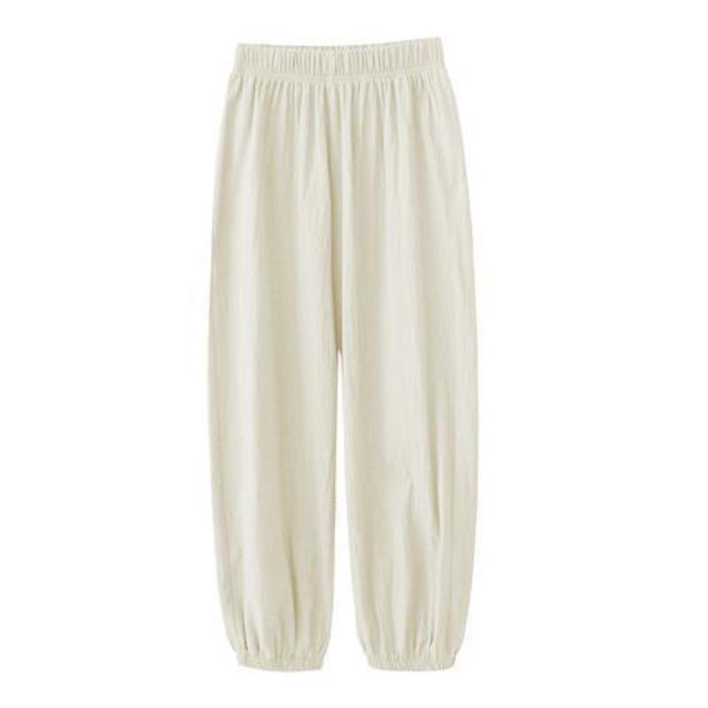 Casual Pants Women's Summer Thin Loose-fitting Sports Pants Nine Points Cotton and Linen Harem Pants Bloomers