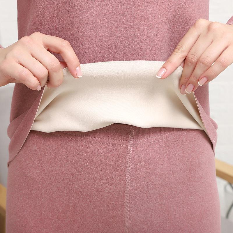 Constant Temperature Self-heating Thermal Underwear Women's Suit Double-sided Ladies Autumn Clothes Long Pants Winter Plus Velvet Thickening