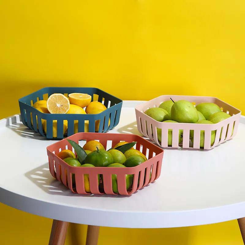 Creative Fruit Storage Basket Snack Living Room Tea Several Home Storage Basket Modern Minimalist Hollow Supplies Storage Box