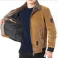 Corduroy Men's Jacket Autumn and Winter Plus Velvet Thick Casual Middle-aged Men's Jacket