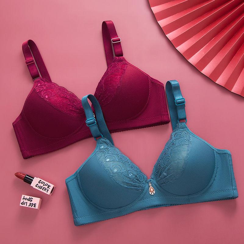 High Quality Lace Bra Without Steel Ring Sexy Bra with Breasts Gathered Together Adjustable Women's Underwear
