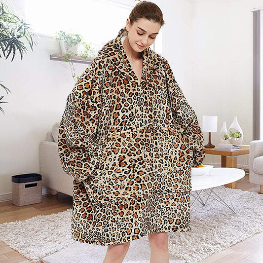 Venustas Wearable Blanket Hoodie Oversized Sherpa Blanket Hoodie Sweatshirt  Unisex Cozy Warm Soft Hoodie Blanket for Adults