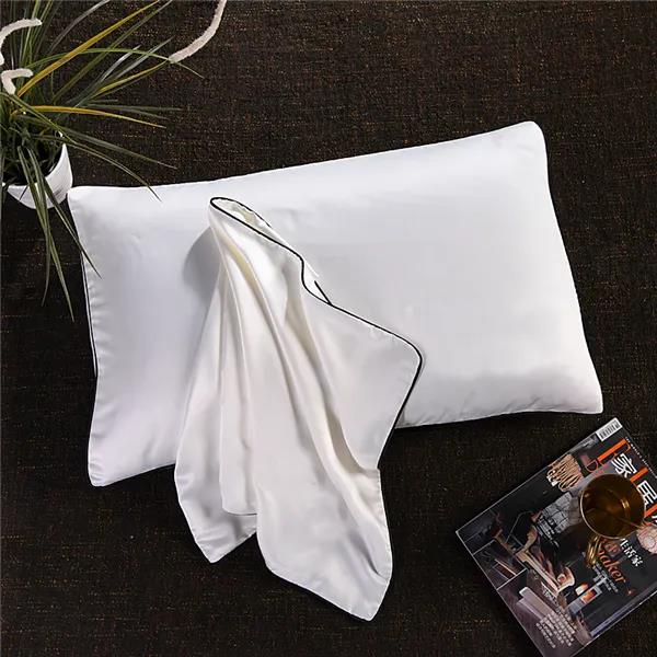Cool Washed Silk Pillowcase Silky Soft Pillowcase Pillowcase Nude Sleeping 48x74cm