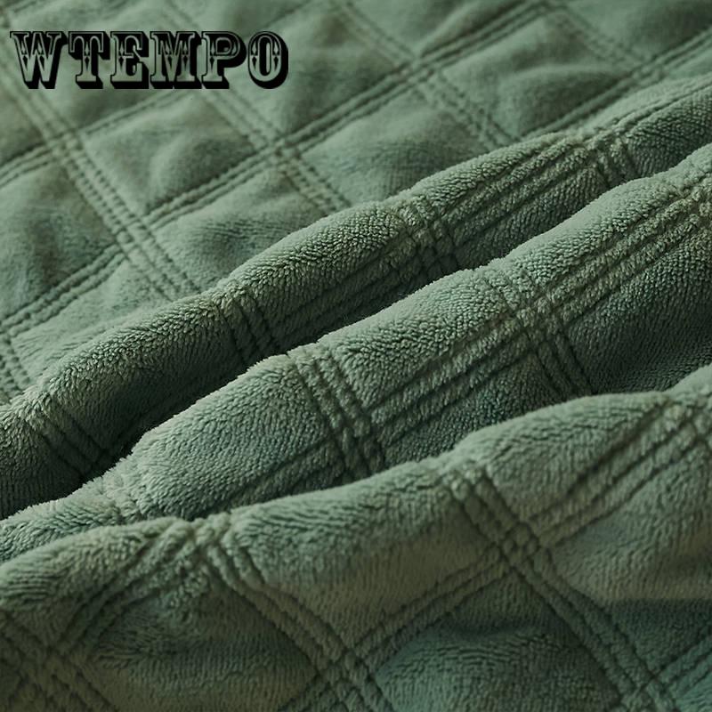 WTEMPO Velvet Bedding Sets Winter Warm Comforters Cover Luxury Solid Quilt Cover Christmas Bedding