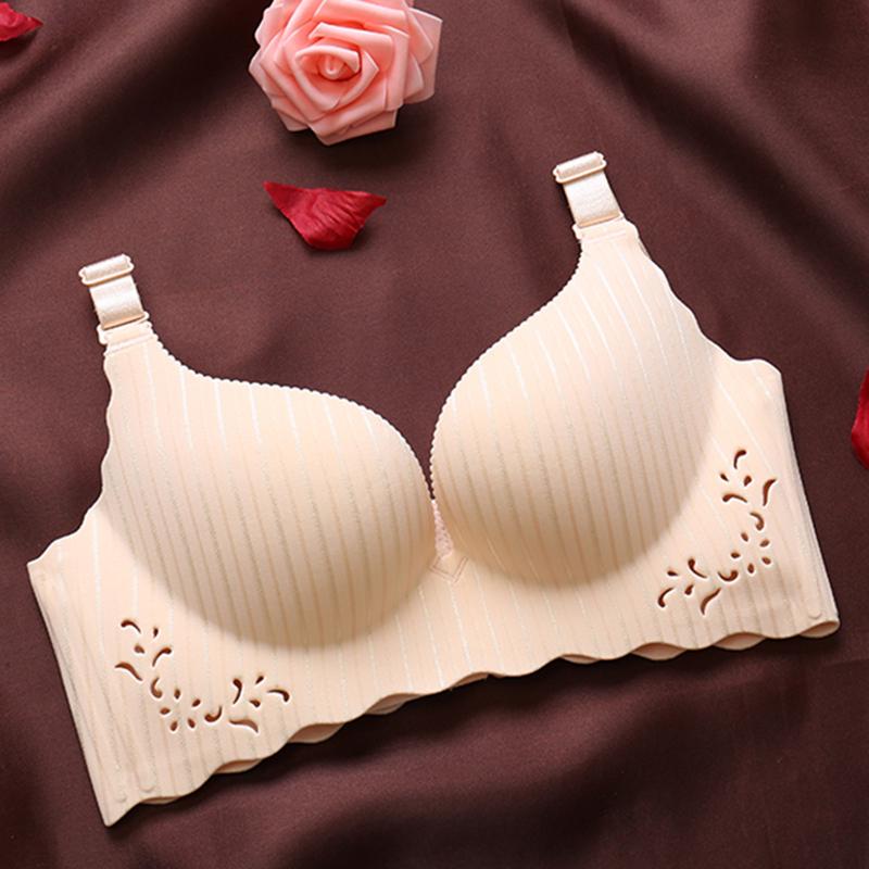 Seamless Underwear Bras Women Sexy Lace Underwear Gathered Underwear Wire Free Underwear Bra
