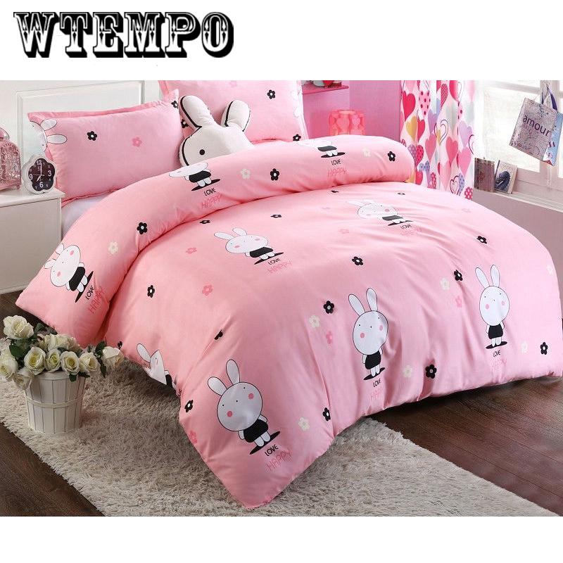 Brand Printed Quilt Cover Four-piece Bedroom Home Bedding Set Comfortable Soft Cotton