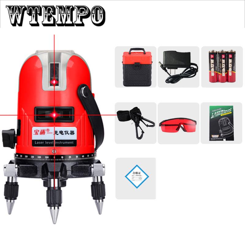 Laser level leveler plastic multifunction tripod vertical level line measuring