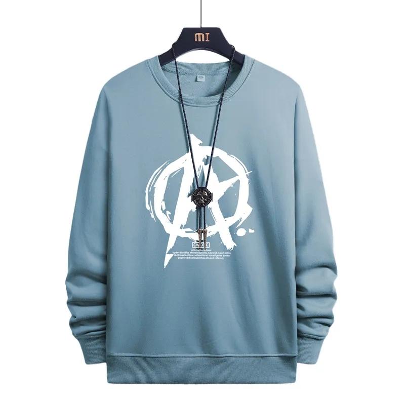 No Ball Fall and Winter Men's Sweater New Trend Pullover Long-sleeved Bottoming Shirt Large Size Casual Trendy Men's Clothes