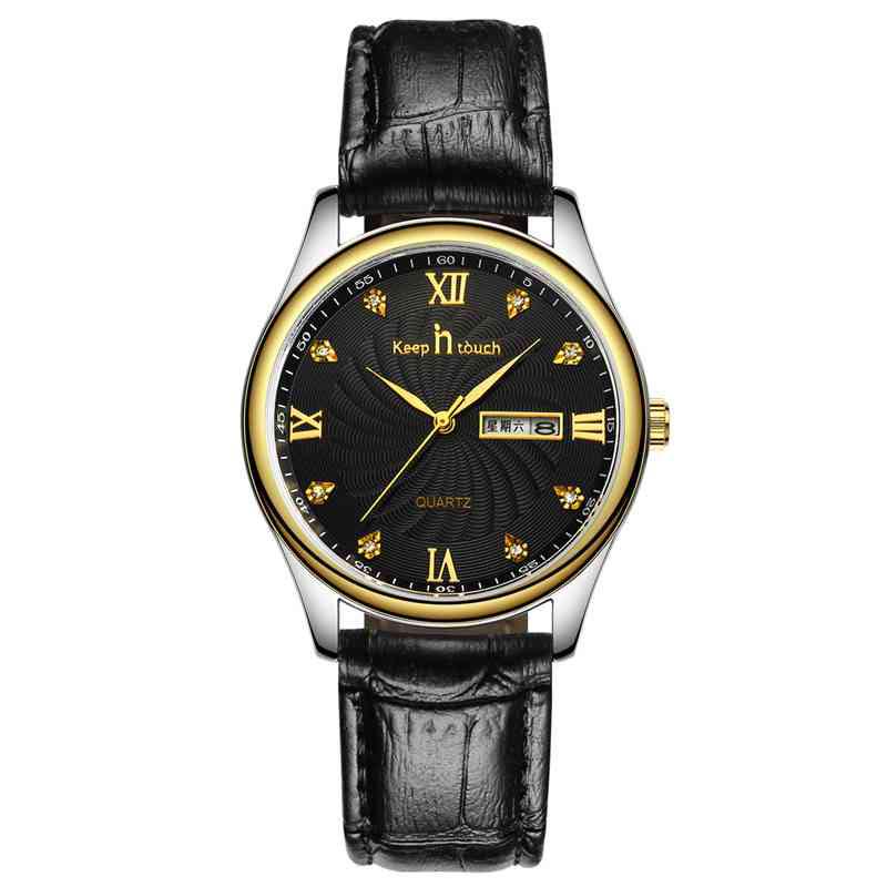 Fashion Casual Men Watch Luxury Quartz Leather Watches Mens Analog Wrist Watch Business Man Clock