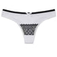 6 Pieces/set of Underwear Lace G String Underwear Female T Back Sexy Fashion Hollow Wide Belt Ladies Transparent Panties