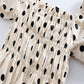 Girls' Cotton Dress Children's Polka Dot Dress Baby Puff Sleeve Cake Dress Princess Dress