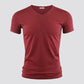 3pcs Modal T-shirt Slim Shirt Solid Color Casual Thin Tees V-Neck Short Sleeve Ice Silk Cool Pullover Men Clothing Summer