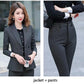 Solid Color Suit Suit Female Suit Interview Work Overalls Professional Temperament Formal Dress Two-piece Suit Jacket + Pants