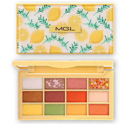 Lemon eyeshadow dish mustard salmon eyeshadow fresh natural pearl matte beginner waterproof