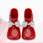 Children's Rain Shoes Water Shoes Non Slip Girls and Boys Bow Decoration Rain Boots Cartoon Four Seasons Rubber Rain Boots