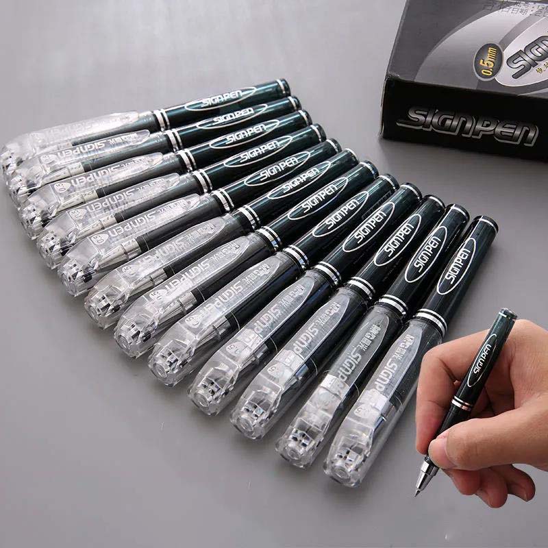 Short Pocket Portable Simple Personality Signature Pen 0.5mm Black Student Pen