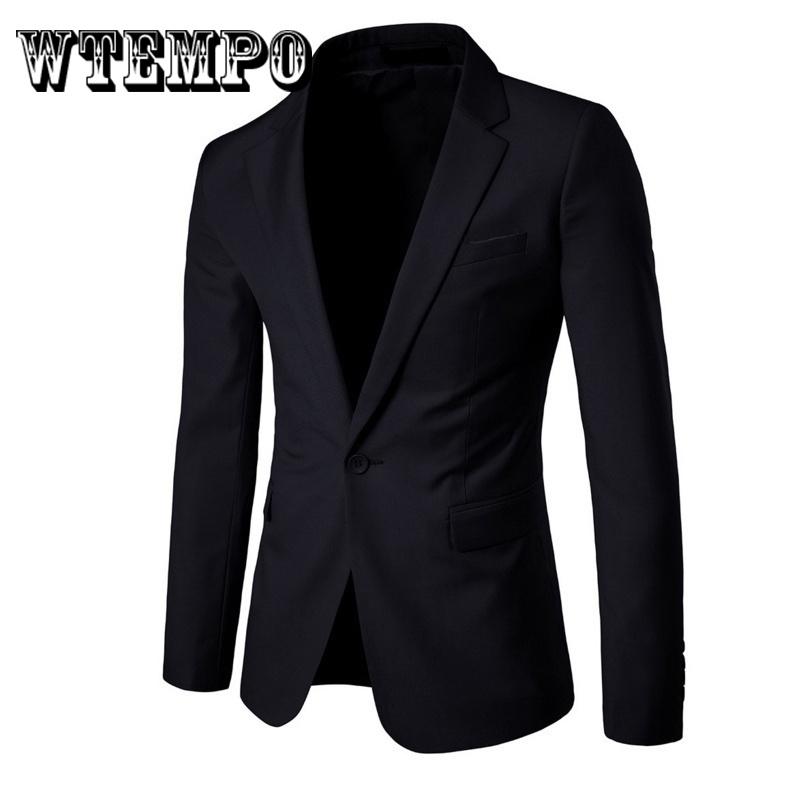 Men's Blazer Business Casual Wear Best Man Wedding Suit Single Row One Button
