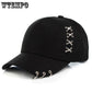 Dad Hat Creative Piercing Ring Baseball Cap Punk Gorras Bone Masculino Feminino Beisbol Hip Hop Snap