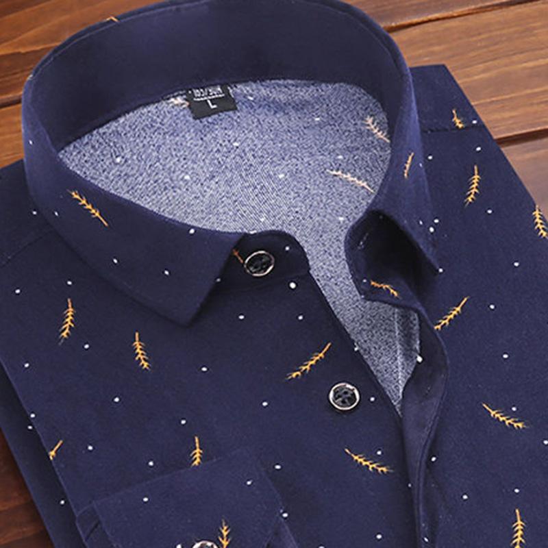 Spring and Autumn Men's Shirts Men's Printed Long Sleeve Shirts Men's Casual Shirts