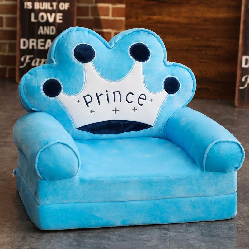 2 Layer Folding Chair Cartoon Animal Baby Children Armchair Sofa Infant Learning Chair for 3-6 Months Soft Tatami Safe and Anti-drop