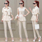 Suit Women's Temperament Small Fragrance Three-piece Jacket Shirt Straight Leg Pants Professional Suit Work Wear Casual and Elegant