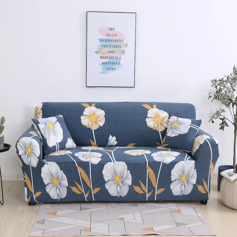 Optional 1/2/3/4 Seat Sofa Cover Geometric Printing Universal Stretch Sofa Cover All-inclusive Non-slip Sofa Cover Home Decoration Sofa Cover