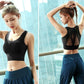 Women's Sports Underwear Shockproof Gather Vest Running Quick-drying Yoga Vest Hollow Breathable Beautiful Back Outside The Gym Fitness Bra