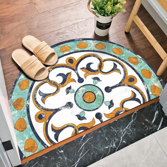 Home Carpet Thickened Semi-circular Porch Home Floor Mat Bohemian Small Floor Mat