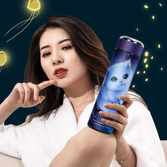 Aesthetic Animation Printing Vacuum Flask 304 Stainless Steel Coffee Tea Water Bottle 500ml Home Water Cup