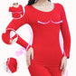 A Set of Thermal Underwear Plus Velvet Thickening Tight Body Slimming Autumn Clothes Long Trousers Women Winter
