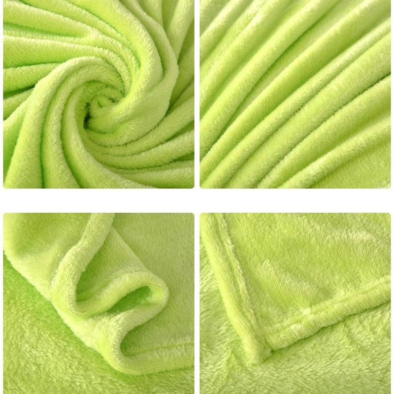Arctic Fleece Blanket Blanket Thick Pure Color Plush Bed Sheet Winter Coral Fleece Double-sided Plus Fleece Warm and Breathable Blanket