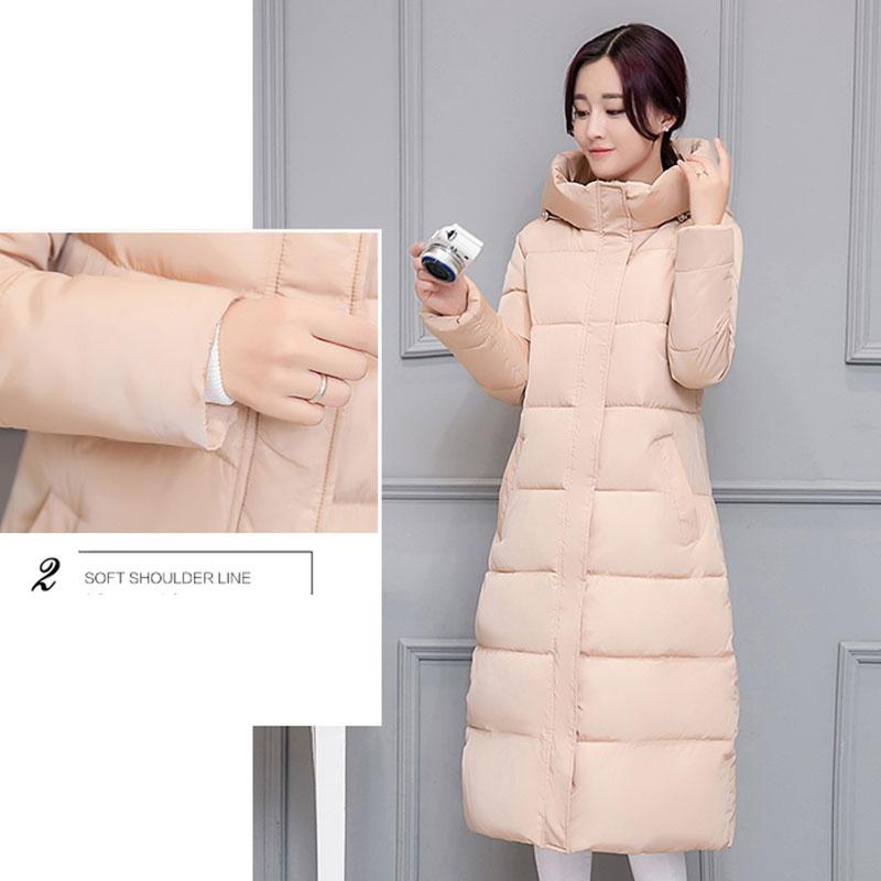 Women's Cotton-padded Winter Jacket Cotton-padded Jacket Mid-length Over The Knee Korean Thick Loose Padded Coat