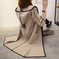 Women Woolen Coat Autumn Winter Lapel Collar Long Sleeve Casual Belt Trench Coat