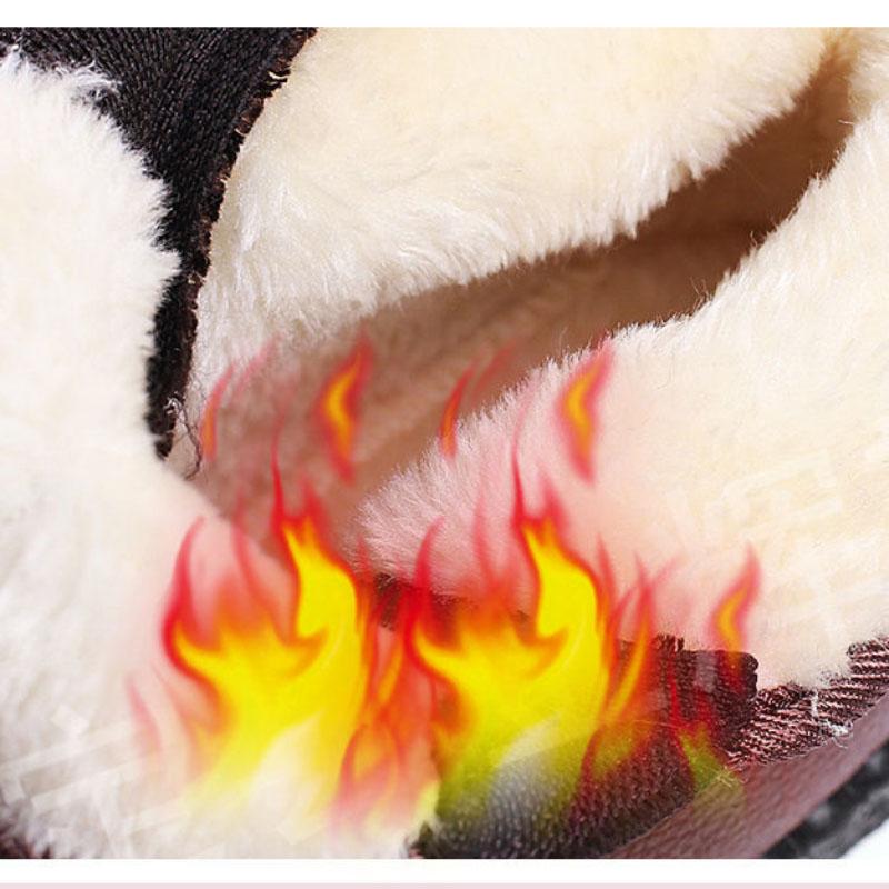 Snow Boots Women Plus Velvet Cotton Shoes Women Winter Thick Warm Flat Non-slip Cotton Boots