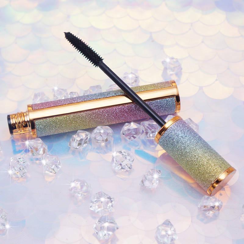 Thick long lashes Not easy to discolor Single set Long Starry Mascara Black Waterproof slim curl