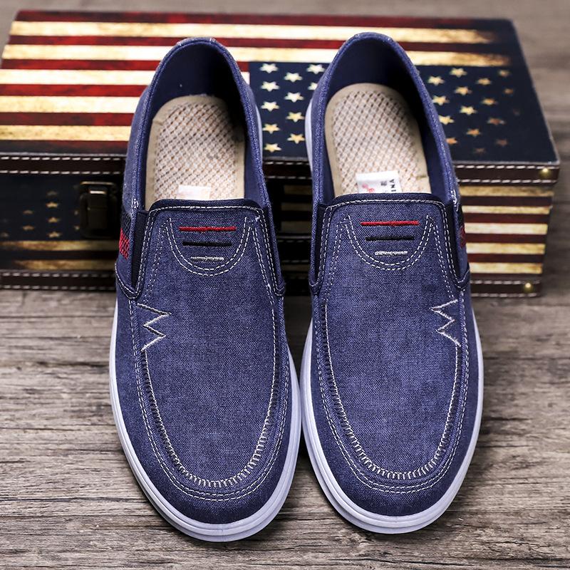 Men's Cloth Shoes Shoes Non-slip Wear-resistant Low-top Sneakers Canvas Men's Shoes