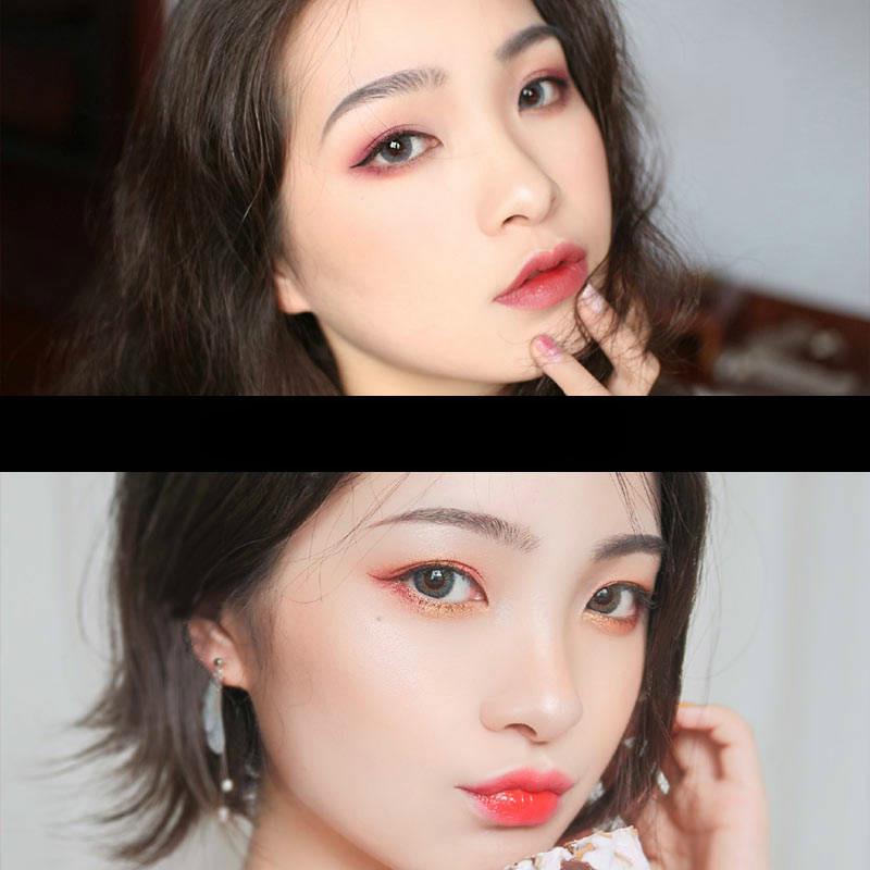 [Net red same color eyeliner] Quick-drying Waterproof Sweatproof Non-stick Lasting Brown Fine