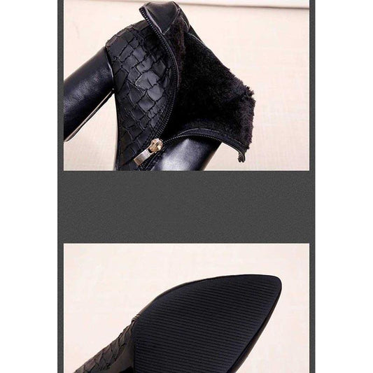Ankle Boots for Women Leather Boots Women High Heels Boots Women Sexy Boots Booties Woman Botas