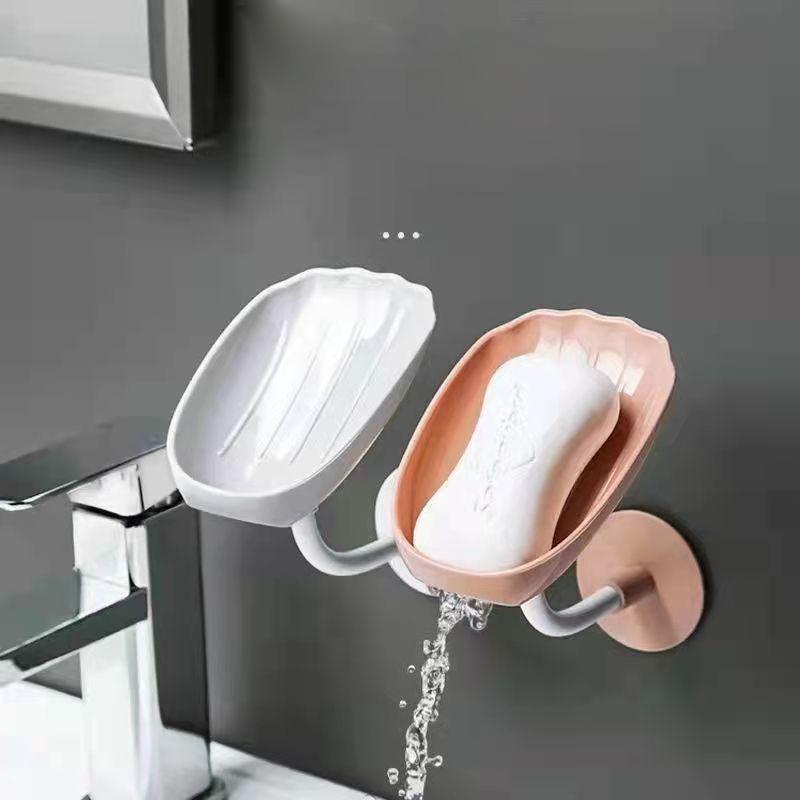 Soap Box Wall Hanging Drain Soap Rack Free Perforation Household Shelf To Put Soap Shelf Bathroom Soap Holder