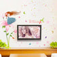 [Wall sticker ]Blowing Petals Girl Wall Stickers For Kids Rooms Nursery Baby Bedroom Children Decals