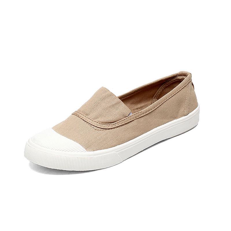Canvas shoes spring female white shoes wild flat student  shoes shallow casual shoes