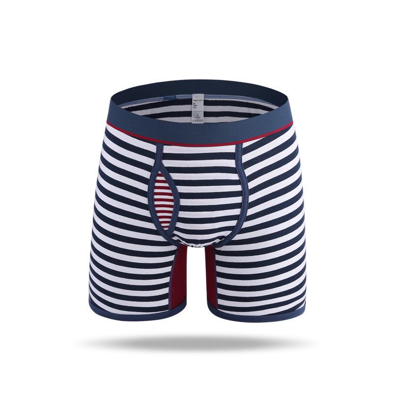 Striped Men's Underwear Sports Long Men's Boxer Shorts Men's Shorts