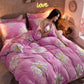 Bedding Soft Winter Thickening Four Pieces of Warm Velvet Flannel Four-piece Bedding Set