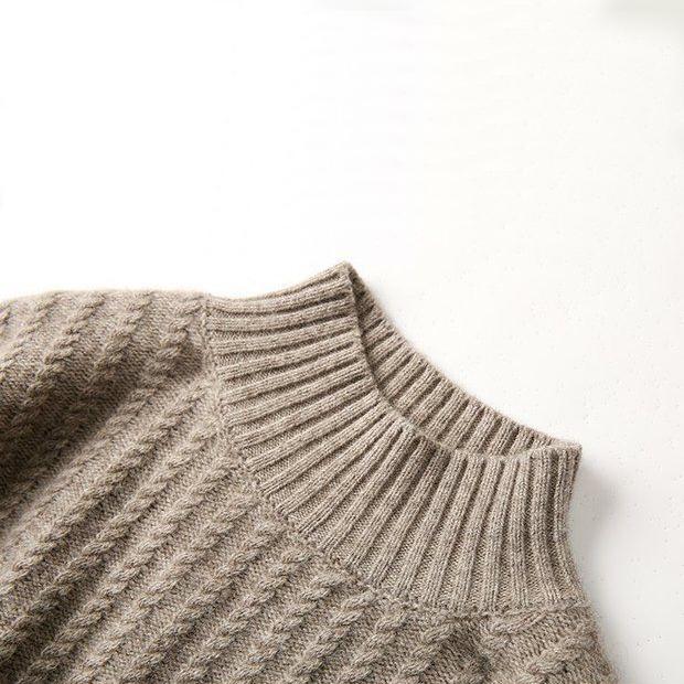Winter Women Sweaters Pullovers Long Sleeve Turtleneck Knitting Sweater Loose Pullover Ladies Fall Sweater Solid Oversize Jumpers Thick Warm Tops