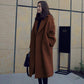 2019 European Jacket Autumn Women Large Size Long Loose Black Windbreaker Long Trench Coat