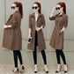 Autumn Winter Casual Loose Trench Coat with Sashes Oversize Double  Overcoats Windbreaker Outwear