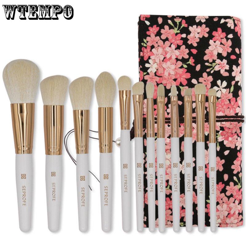 12PC Gradient Makeup Brush Suit Tools Foundation Makeup Brush Wool Fiber 100% New and High Quality